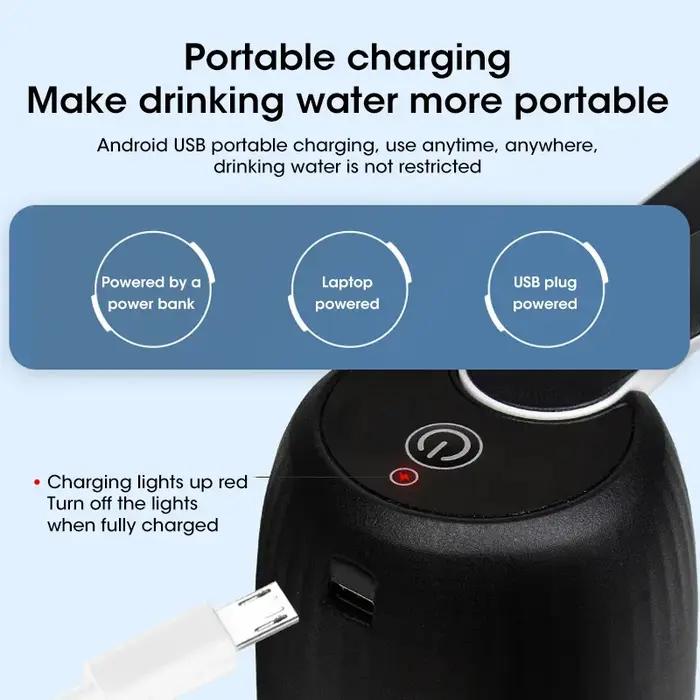 Pompe à bouteille d'eau distributeur d'eau USB charge automatique pompe à bouteille d'eau pompe à ea