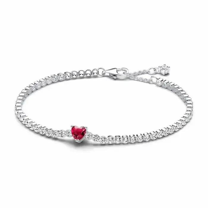 Bracelet de tennis étoile en argent sterling 925 pour femmes, de haute qualité, à la mode, classique