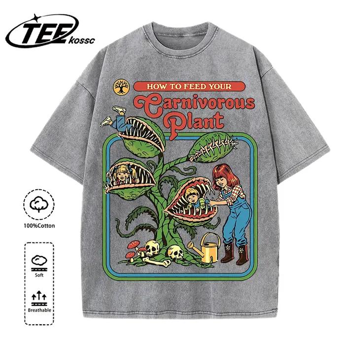 The Treating Doctor Design T-Shirt délavé hommes été offre spéciale t-shirts coton haut confortable