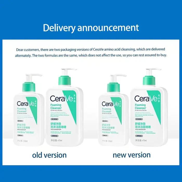 Nettoyant hydratant pour le visage CeraVe | Lavage hydratant pour peaux sèches | Acide hyaluroni