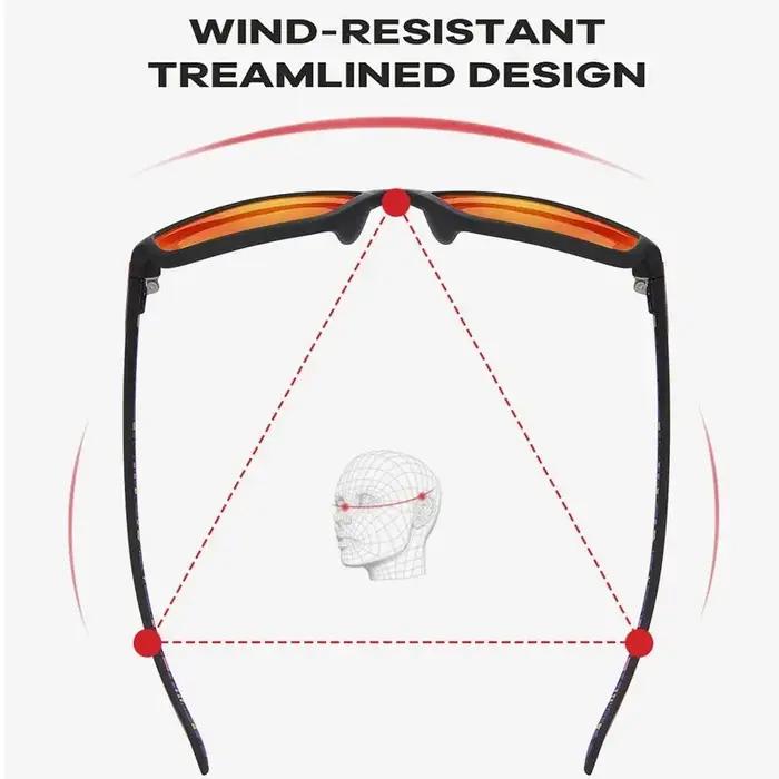 SEPFOX hommes lunettes de soleil de pêche polarisées Sports de plein air randonnée conduite course l