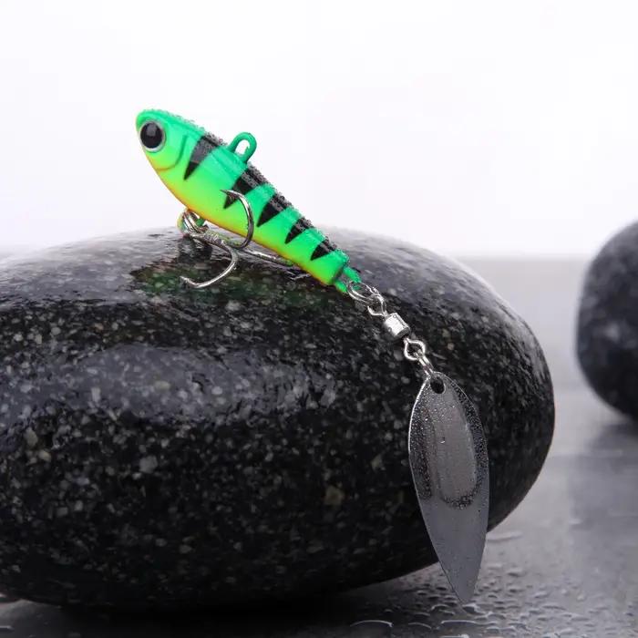 WALK FISH 1 pièces leurre de pêche tête plombée poisson 20g VIB cuillères de Rotation pêche en océan
