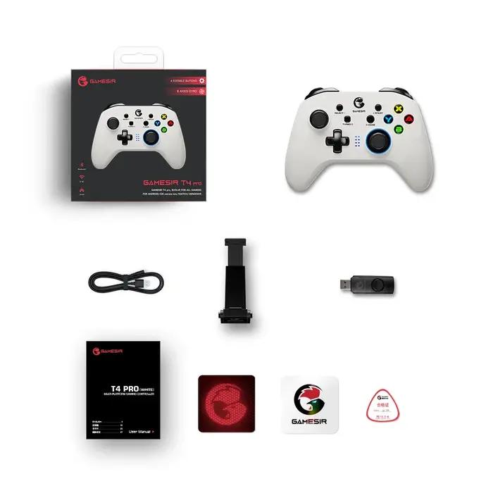 GameSir T4 Pro Version blanche contrôleur de jeu Bluetooth manette de jeu sans fil 2.4G pour Nintend