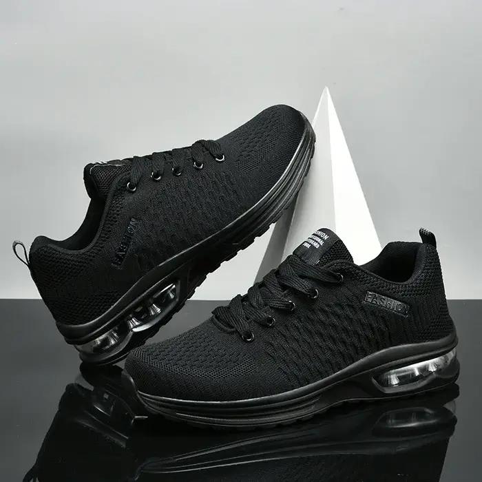Chaussures de course légères à lacets pour hommes, baskets de sport de plein air décontractées en ma