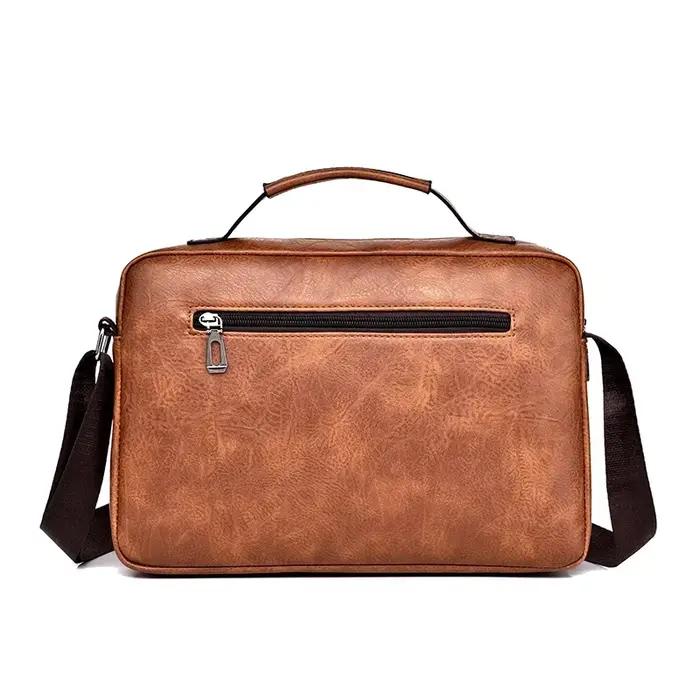 WEIXIER – sac à bandoulière multifonction en cuir Pu pour hommes, sacoche de grande capacité, fourre