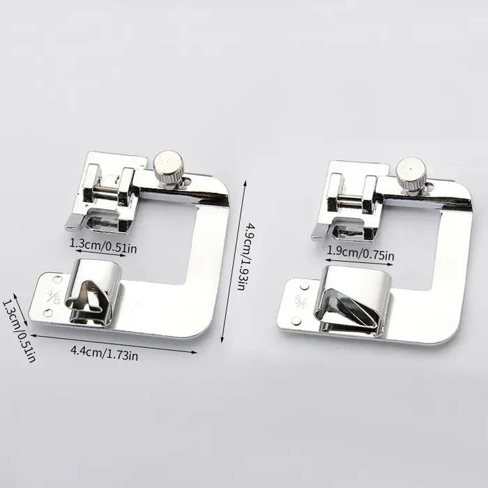 9mm /13mm /19mm /25mm Machine À Coudre Pied Presse Pied Roulé Hem Pieds Ménage Multi Fonctionnelle C
