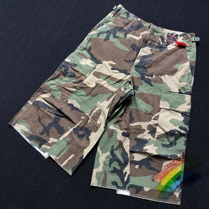 CamSolomon-Short camo cargo pour hommes et femmes, vêtement de travail, surdimensionné, multi-poches