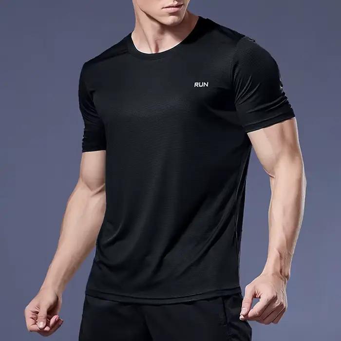 Chemises de Course Hommes Séchage Rapide Compression - T-Shirts Fitness Football Gym