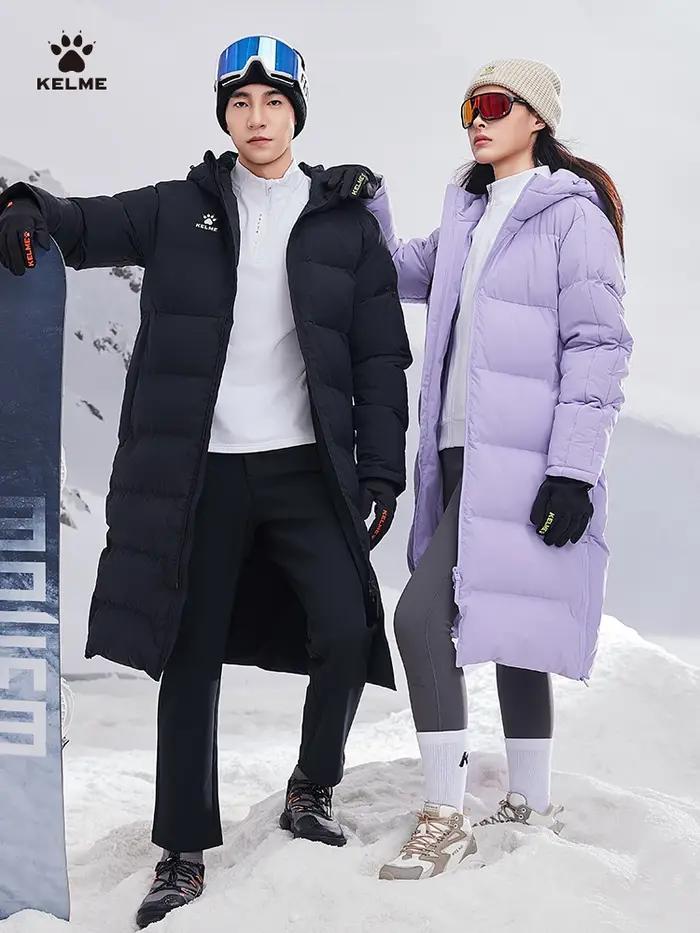 Kelme veste longue en coton à capuche pour les sports d'entraînement de Football pour femmes, veste