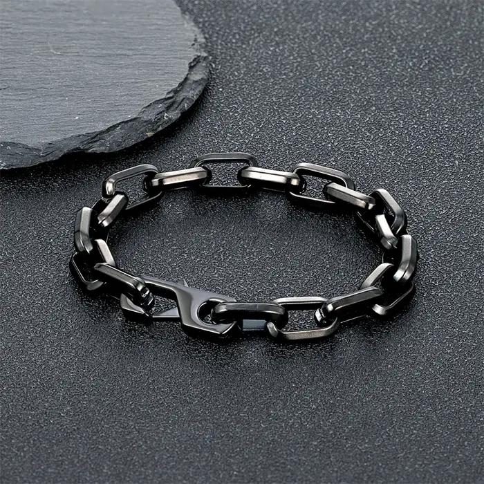 Breloque Simple Cuba O-chaîne Bracelet hommes femmes mode Dubai lien Punk Hip Hop acier inoxydable C