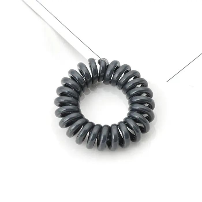 Bandes de cheveux élastiques en fil de téléphone tricoté pour filles et femmes, accessoires pour che