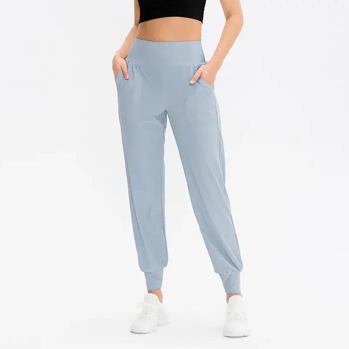Pantalon de jogging ample pour femme, séchage rapide, avec poches, idéal pour le yoga, la course et