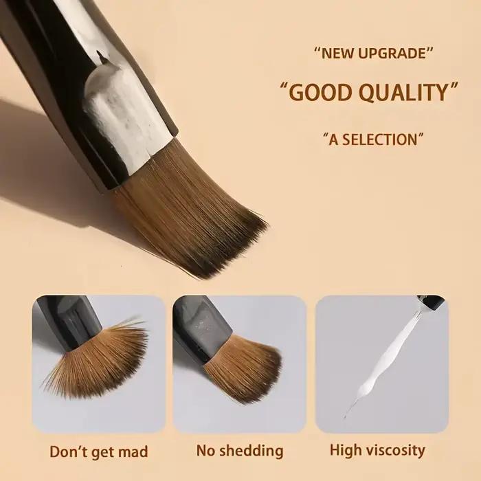 9 pièces bricolage brosse Nail Art brosse ensemble acrylique dentelle Ombre conception ongles UV Gel