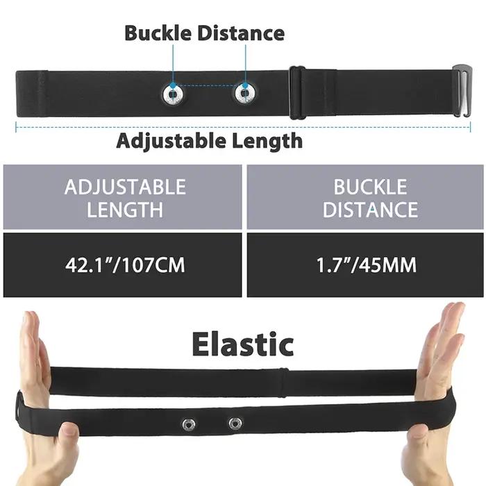 Ceinture de remplacement pour moniteur de fréquence cardiaque, sangle pectorale, Compatible avec les