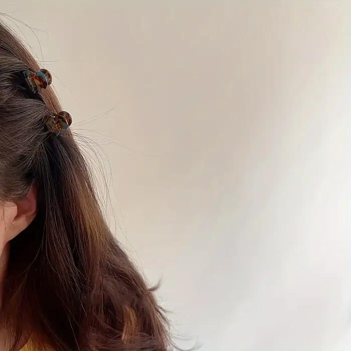 Mini pinces à cheveux en acétate pour femmes, épingles latérales, petite taille, requin, doux, migno