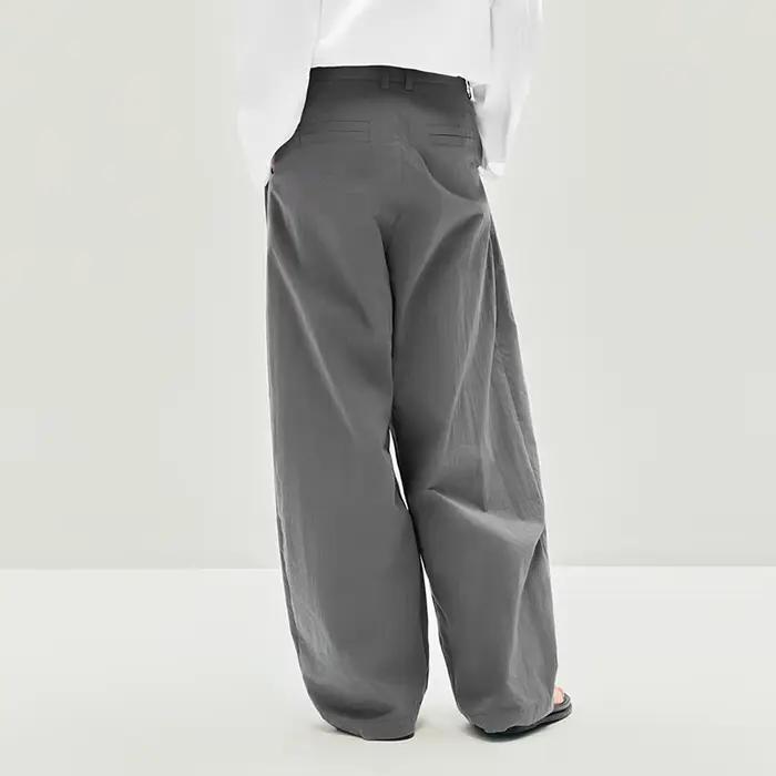 Semir femmes pantalon texturé ample incurvé Long décontracté mode vêtements pour femme texturé tissu
