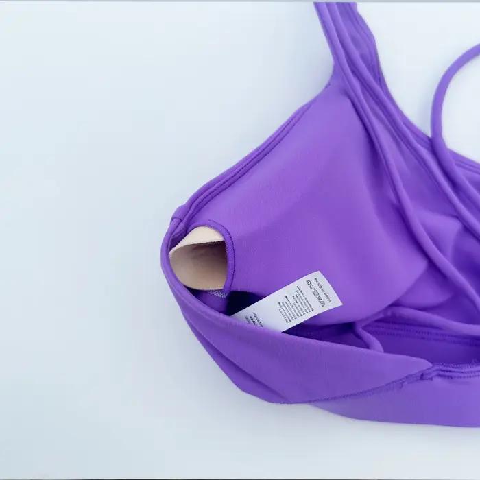 Soutien-gorge sport pour femmes maintien anti-affaissement technologie anti-choc dos nu élégant pour course à pied yoga fitness