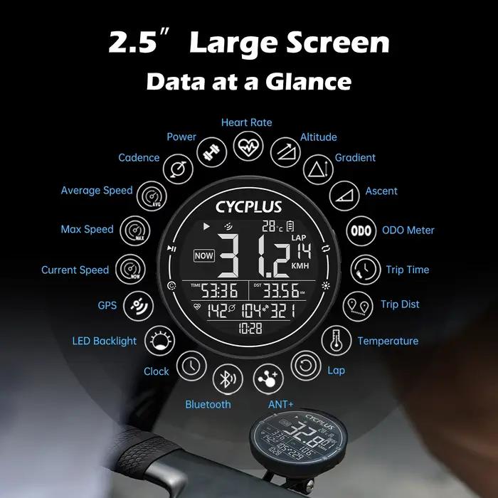 CYCPLUS M2 vélo vélo accessoires GPS vélo ordinateur sans fil ANT + Bluetooth étanche compteur de vi