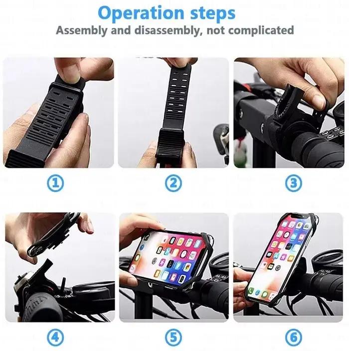 Support de téléphone de vélo support de téléphone portable de vélo support de moto celulaire pour iPhone Samsung Xiaomi Gsm Houder Fiets