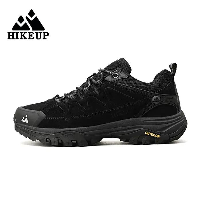 HIKEUP cuir hommes chaussures de randonnée en plein air touristique Trekking baskets escalade sentie