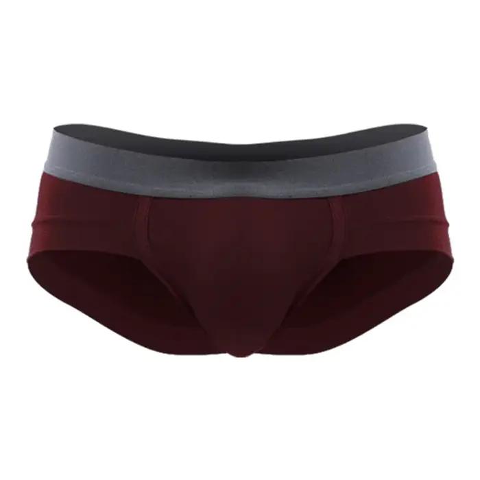 Slips blancs à taille basse pour hommes avec poche en U, sous-vêtements d'été respirants pour jeunes hommes