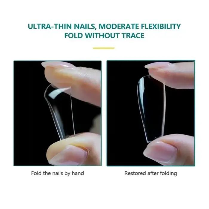 Nailpop-Faux ongles à couverture complète, capsules en acrylique, matériel professionnel, imbiber le
