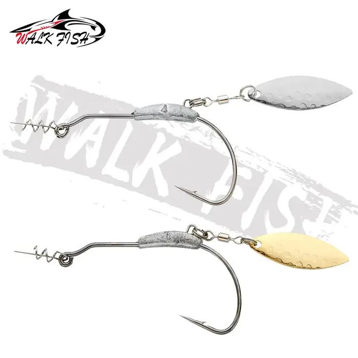 WALK FISH 3 pièces 2g 3g 4g 5g 7g 9g crochet de manivelle cuillère en métal paillettes ajouter du po