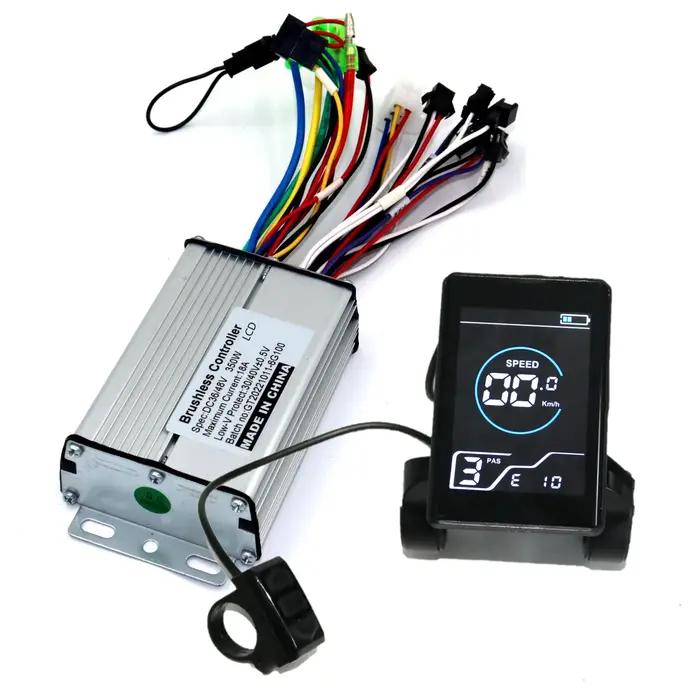 Contrôleur de vitesse scooter électrique 36V 48V 350W BLDC écran LCD X5 pour vélo électrique
