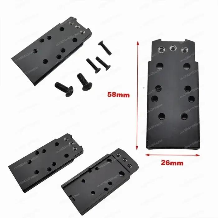 Plaque de Base d'adaptateur métallique universelle, pour Sig Sauer P320 M17 M18 P320 XFull XCompact