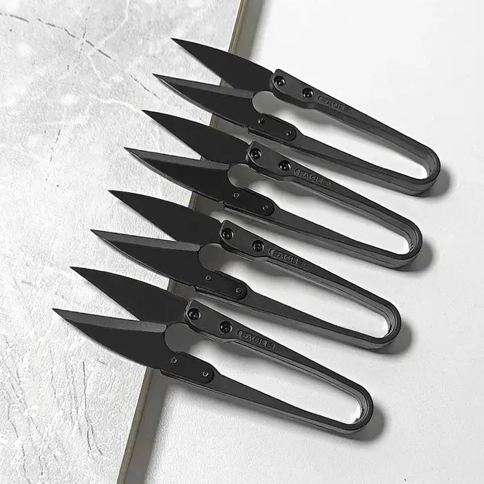 Ciseaux à coudre U, coupe-fil à perles, fils de coupe, fournitures de points, ciseaux en tissu brodé