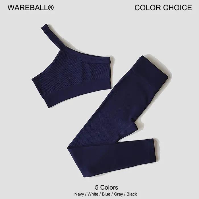 Ensemble de Yoga sans couture pour femmes, vêtements d'entraînement, de gymnastique, côtelé, Fitness