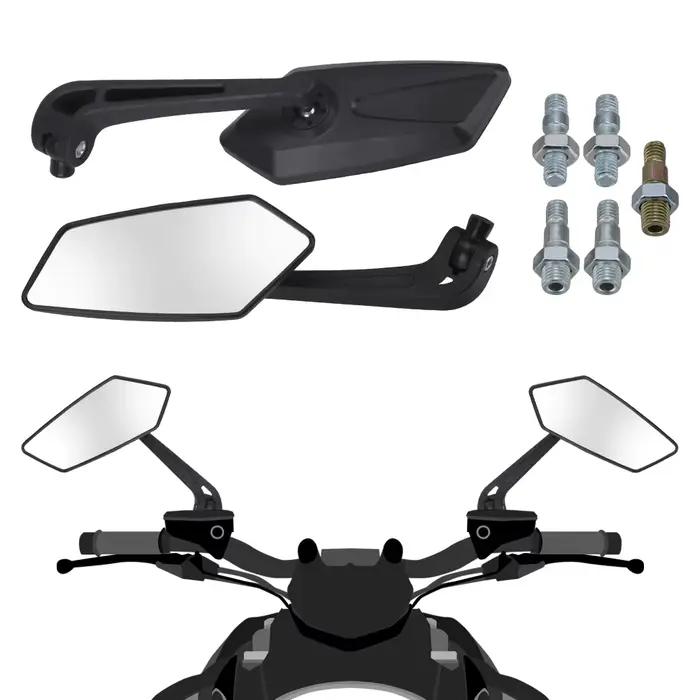 Rétroviseur de guidon de moto, rétroviseur d'extrémité de barre de moto pour café Racer Scooter, mir
