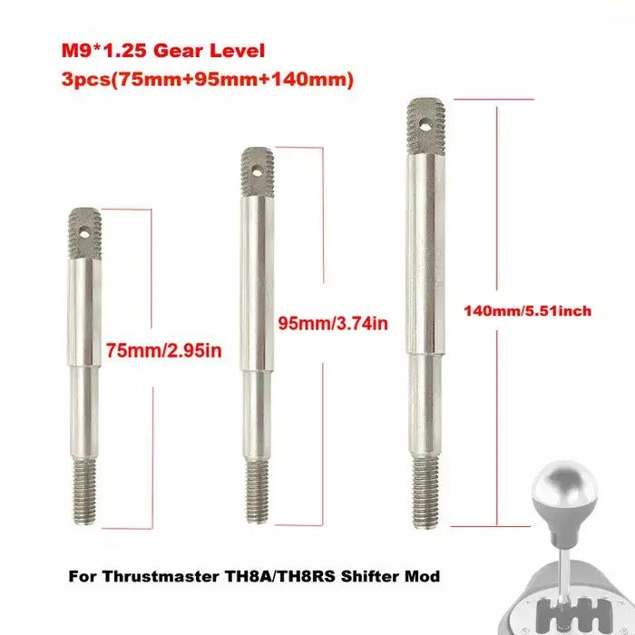 3 pièces niveaux de vitesse pour Thrustmaster TH8A TH8RS manette de vitesse Mod 75mm/95mm/140mm conv