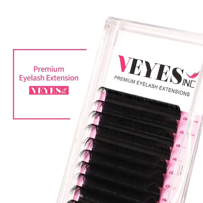Veyes Inc Extensions de cils individuels Faux vison cils mats 8-20mm Veyelash Professionnels cils na