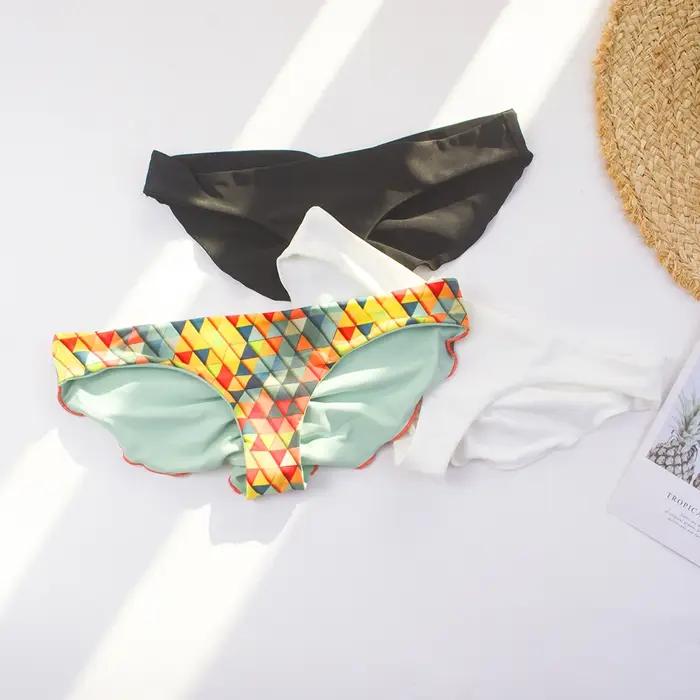 Maillot de bain une pièce femme style brésilien - Tanga, bas de bikini, collection 2026, tailles S-XL