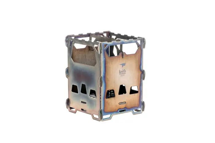 Pamono-Poêle à bois pliable ultraléger en alliage de titane, réchaud de poche, portable, extérieur,