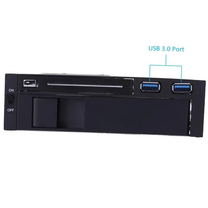 Double baie 3.5 "2.5" SATA III disque dur HDD et SSD plateau Caddy interne Mobile support boîtier St