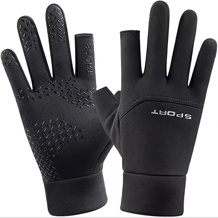 Gants de pêche d'hiver pour hommes et femmes, chauds et antidérapants pour le cyclisme, pour la pêch