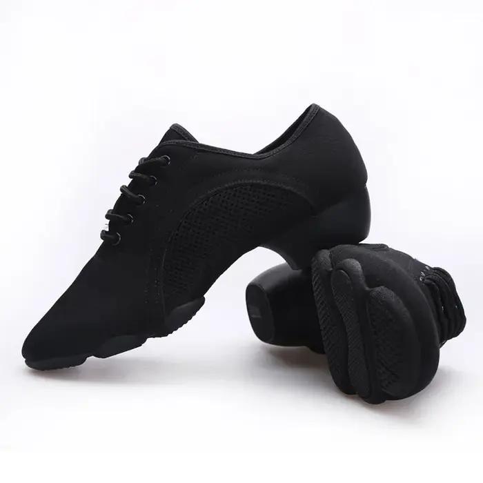 Chaussures de danse latine pour hommes taille 34-46 tissu talon 3cm Oxford style danse salsa bachata compétition occasionnels