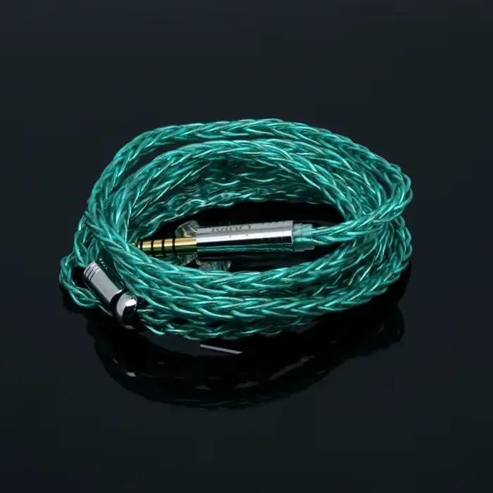 Câble de mise à niveau pour écouteurs ivipQ-502, graphène plaqué argent OCC, avec 3.5mm/4.4mm MMCX/0
