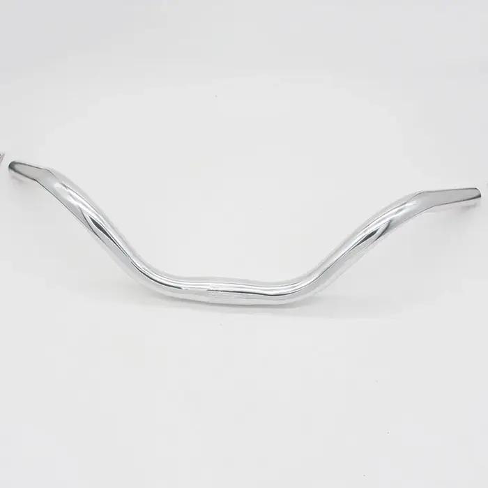 Guidon de vélo en alliage d'aluminium, guidon incurvé, poignées horizontales, grandes hirondelles, p