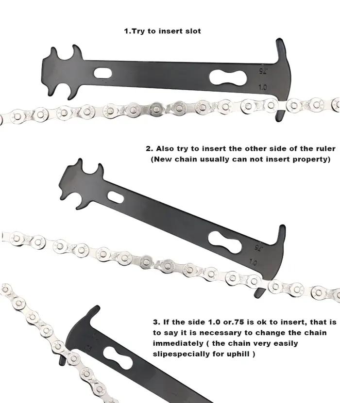 Ensemble d'outils de réparation de vélo vérificateur d'usure de chaîne joints de vitesse boucle magique pince à maillons de chaîne vtt disjoncteur de chaîne de vélo occasions cyclisme vtt urbain compétition