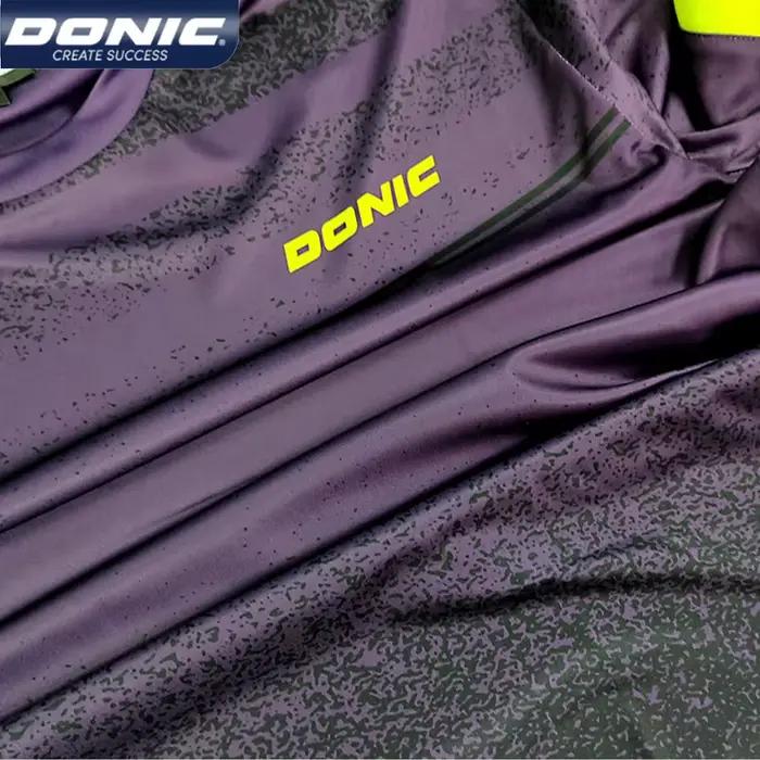 Maillot de tennis de table pour homme et femme, col rond, revers, séchage rapide, t-shirt de sport,