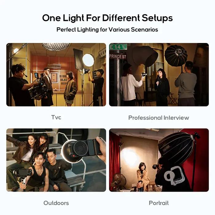 ZHIYUN officiel CINEPEER CX100 100W lampe vidéo de poche LED COB lumière Photo lumière de remplissag
