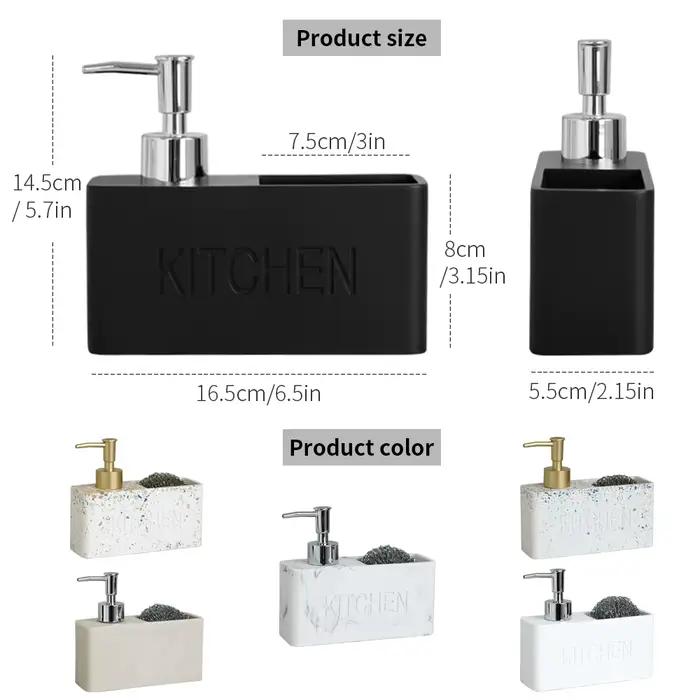 Accessoires de cuisine modernes ensemble distributeur de savon liquide distributeur de savon pour le