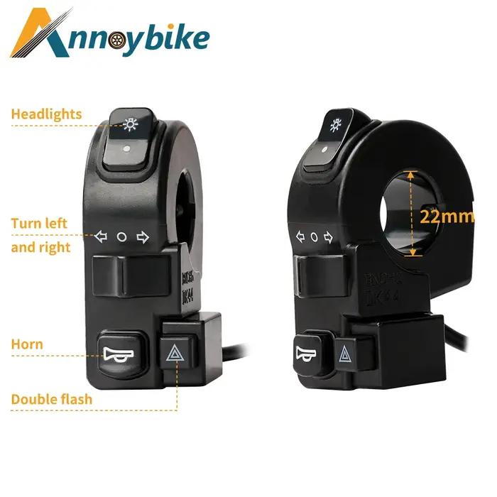 E vélo 48V 60V vélo électrique étanche câble lumière ensemble avant arrière clignotant dynamique cli
