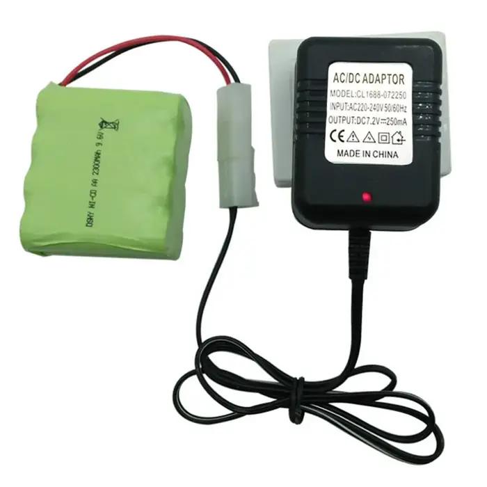 Chargeur d'alimentation 7.2V 9.6V 2 broches pour jouet RC, pour batterie NiCd NiMH 220-240V, prise u