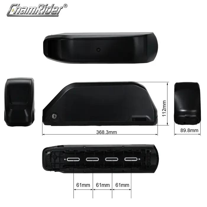 ChamRider-Boîtier de batterie pour vélo électrique, boîtier de batterie Polly 9, tube alertes onal,