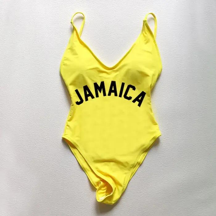 Maillot de bain une pièce femme JAMAICA sexy rembourré 2025 pour plage et piscine