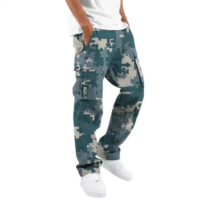 Pantalon cargo homme Fjoutdoors multi-poches séchage rapide - Jogging protection tissé cool course printemps automne